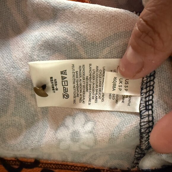 Maeve By Anthropologie Floral Print Tunic Dress SP Multicolor Orange/Green Short - Picture 6 of 7